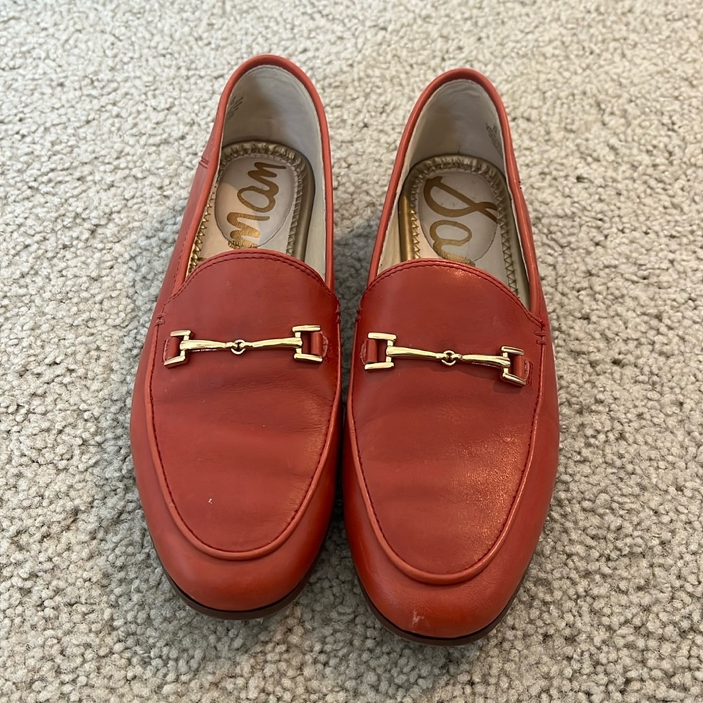 Red Sam Edelman loafers - size 6